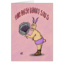 Funny Easter Cards: The Dust Bunny Says