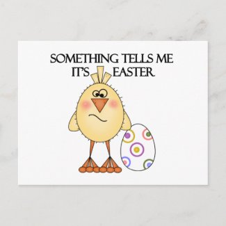 Funny Easter Chick Tshirts and Gifts postcard