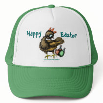 Funny Easter chicken and bunnies hat