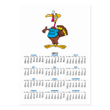 funny eat beef turkey cartoon business cards