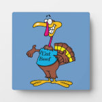 funny eat beef turkey cartoon display plaque funny eat beef turkey cartoon display plaque