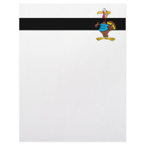 funny eat beef turkey cartoon personalized letterhead