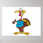 funny eat beef turkey cartoon poster funny eat beef turkey cartoon poster