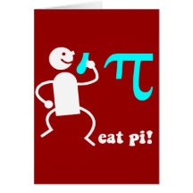 Funny eat pi cards
