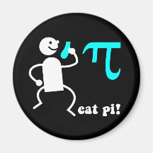 Funny eat pi fridge magnet