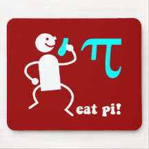 Funny eat pi mousepads