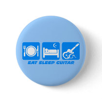 Funny eat sleep guitar pin