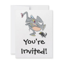 funny elephant afraid of honey badger invite