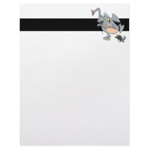 funny elephant afraid of honey badger personalized letterhead
