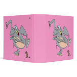 funny elephant afraid of mouse cartoon binders