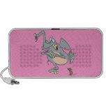 funny elephant afraid of mouse cartoon PC speakers