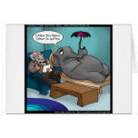 Funny Elephant In Therapy Cards Tees Gifts Etc cards