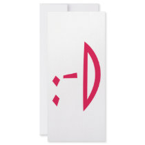 Funny Emoticon Matisse With Modern Art design Rack Card Template