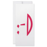 Funny Emoticon Matisse With Modern Art design Rack Card Template