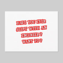 Funny Engineer Pick-Up Line Post Card