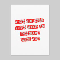 Funny Engineer Pick-Up Line Postcard