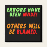 Funny Errors Made T-shirts Gifts Fridge Magnet