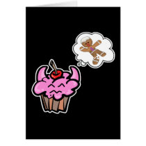 Funny Evil Cookie Killer Cupcake cards by cupcakewear Funny Evil Cookie Killer Cupcake cards