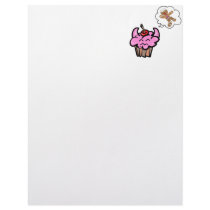 Funny Evil Cookie Killer Cupcake Letterhead