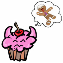 Funny Evil Cookie Killer Cupcake photo sculptures by cupcakewear Funny Evil Cookie Killer Cupcake photo sculptures