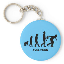 funny evolution bowling keychains