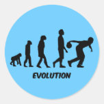 funny evolution bowling stickers