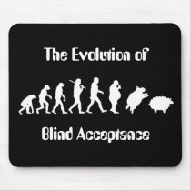 Funny Evolution of Man Parody Mousepads