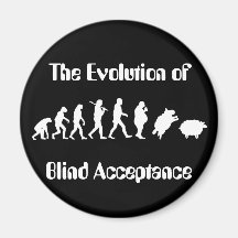 Funny Evolution of Man Parody Refrigerator Magnet