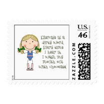 Funny Exercise Gift Stamp