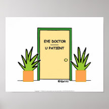Funny Eye Doctor Poster For Optometrist's Office