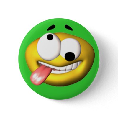 Funny Face Birthday Party Button