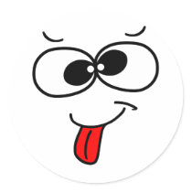 Funny Face - blah stickers by puppetoonies Funny Face - blah stickers