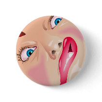 Funny Face Pinback Buttons