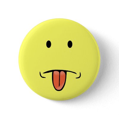 Funny face button
