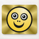Funny Face (color me) - Gold - v2 mousepads by artberry Funny Face (color me) - Gold - v2 mousepads