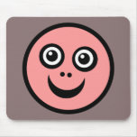 Funny Face (color me) - Pink Mouse Mat
