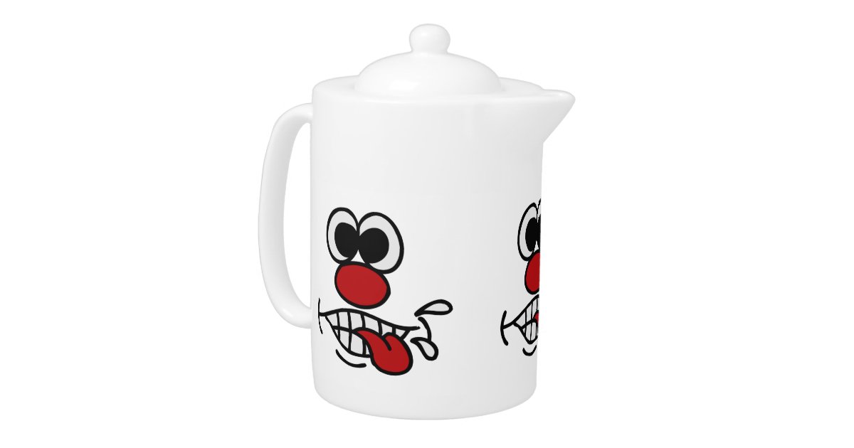 Funny Face custom teapot Zazzle