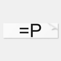 Funny Face Emoticon! bumper stickers