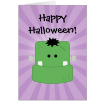 Funny Face Frankenstein Card