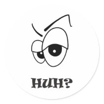 Funny Face HUH? stickers by puppetoonies Funny Face HUH? stickers