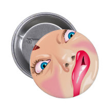 Funny Face Pinback Buttons