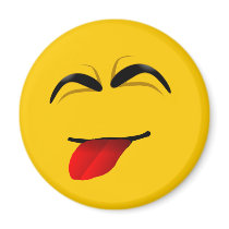 FUNNY FACE SMILEY FRIDGE MAGNETS