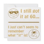 Funny Faces 60th Birthday Gag Gifts Announcements
