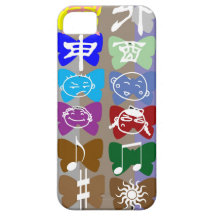 Funny Faces,  Chinese Characters and Sparkles iPhone 5 Cases