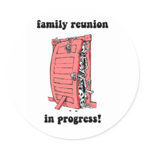 Funny family reunion stickers