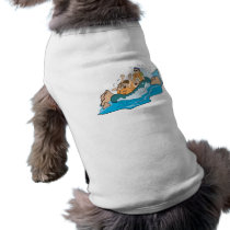 funny family whitewater rafting cartoon pet clothing