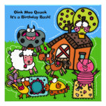 Funny Farm Birthday Invitation