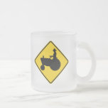 Funny Farm Tractor Road Sign Warning Coffee Mug