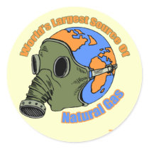 Funny Farting T-shirts Gifts Round Stickers