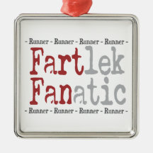 Funny FARTlek FANatic Runner Christmas Ornament